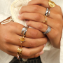 Create unique combinations with our new stainless steel rings