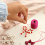 Design Christmas pendants with acrylic beads
