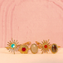 Inspiration time with stainless steel rings with enamel