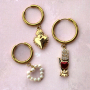 Make unique earrings with our new stainless steel creoles with eyelet
