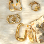 Inspiration time with stainless steel earrings