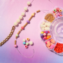 Cheerful bracelet inspiration with acrylic beads