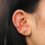 Create a summery collection with brass TQ metal earrings