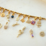 Create stylish necklaces and bracelets with Brass TQ metal charms and connectors