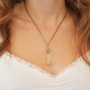 Create necklaces and earrings with stainless steel charms