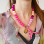 Jewellery making with acrylic beads