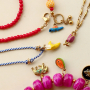 Create colourful jewellery with stainless steel charms