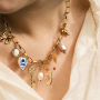 Creating classic jewellery with charms with dried flowers