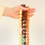 Colourful necklaces with DQ acrylic round beads