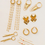 Inspiration with BY31&reg; stainless steel creole earrings 