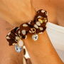 Add charms to your scrunchies 