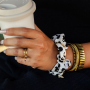 Add charms to your scrunchies 