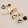 Crystal glass earrings for your party collection