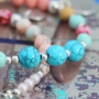 Colourfull jewellery with fine details and natural turqoise beads