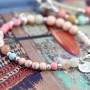 Colourfull jewellery with fine details and natural turqoise beads