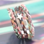Create surprisingly jewellery with 5mm flat braided cord and woven waxed cord!!