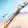 Trendy soft coloured jewellery and accessories with crackled opal glassbeads