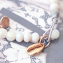 These natural beautys with wooden beads and natural Jade pearls are so nice t0 make yourself!