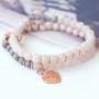 These natural beautys with wooden beads and natural Jade pearls are so nice t0 make yourself!
