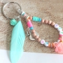 Create joyfull bracelets with bright coloured alphabet letterbeads