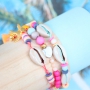 Create summer jewellery with our joyfull coloured acrylic beads