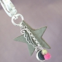 Nice Designer Quality heart - or star shaped leather keychains in a trendy fall look 