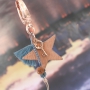 Nice Designer Quality heart - or star shaped leather keychains in a trendy fall look 