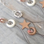 Marvelous jewellery made with DQ metal pendants and beautiful ceramic beads, tooth and horn!