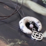 Marvelous jewellery made with DQ metal pendants and beautiful ceramic beads, tooth and horn!