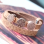 These DQ leather Cuoio bracelets have a beautiful reptile print! Mix them with trendy cabochons