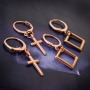Jewellery set with an ethnic look made of DQ metal in rose gold & macram&eacute; string!