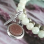 Trendy bracelets + Polaris Elements necklace with mandala cabochon!