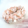 Gorgeous jewellery set in soft colours for a fresh new look with our transparent melange glass beads.