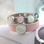 Gorgeous jewellery with trendy Polaris Elements cabochons in light shades for a soft look