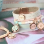 Create super trendy jewellery with our wooden cabochons!