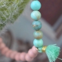 The summer colours of our natural stone beads are just perfect for summer jewellery with a modern look!