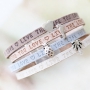 Cool & classy bracelets with flat DQ leather and DQ metal findings for a sophisticated look