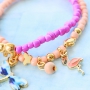 These colourful charms finish of your piece of summery jewellery