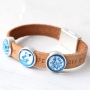 These trendy jewellery with basic Dutch design cabochons are super fun!
