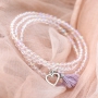 These sweet jewellery can made easily with our new colours glass beads