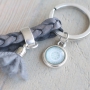 Create striking keychains with DQ leather in different prints and our marvelous mandala design cabochons