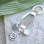 Create striking keychains with DQ leather in different prints and our marvelous mandala design cabochons