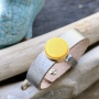 Get inspired by these pretty Cuoio bracelets with Polaris Elements cabochons and DQ metal sliders