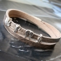 Metallic Cuoio bracelets and DQ metallic leather bracelets for the upcoming Holidays