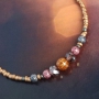 Sparkling earrings & bracelets with new acrylic beads glitter 