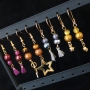 Sparkling earrings & bracelets with new acrylic beads glitter 