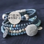 Jewellery in spring colours with glass beads opaque!