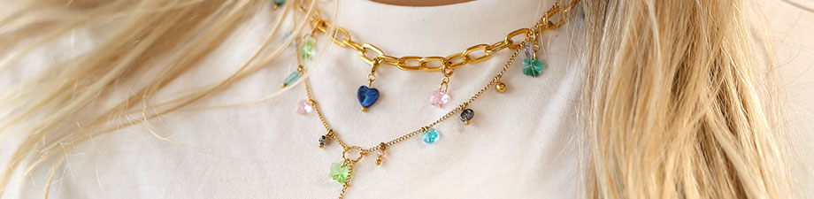 Crystal glass charms