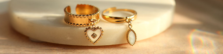 New sparkling stainless steel shell charms