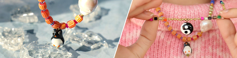New collection of beautiful glass beads